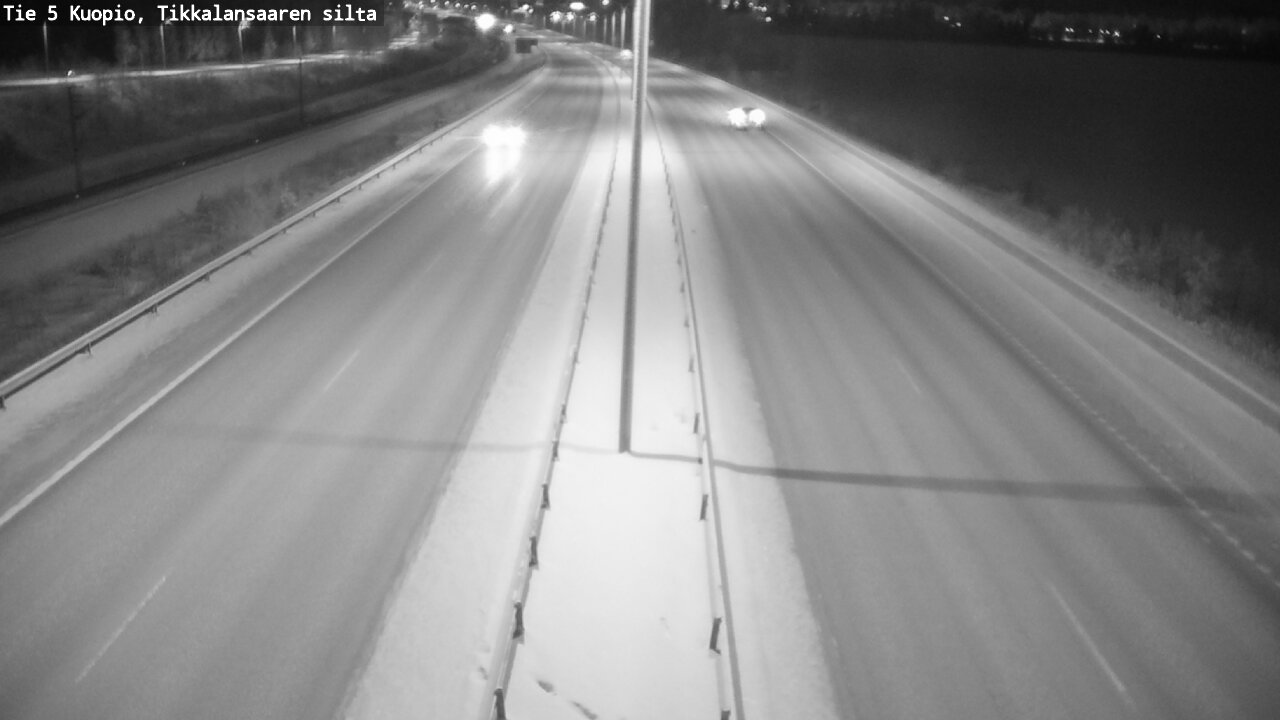 Weather Camera Image Road 5 Kuopio, Tikkalansaari, Kuopio, Pohjois-Savo