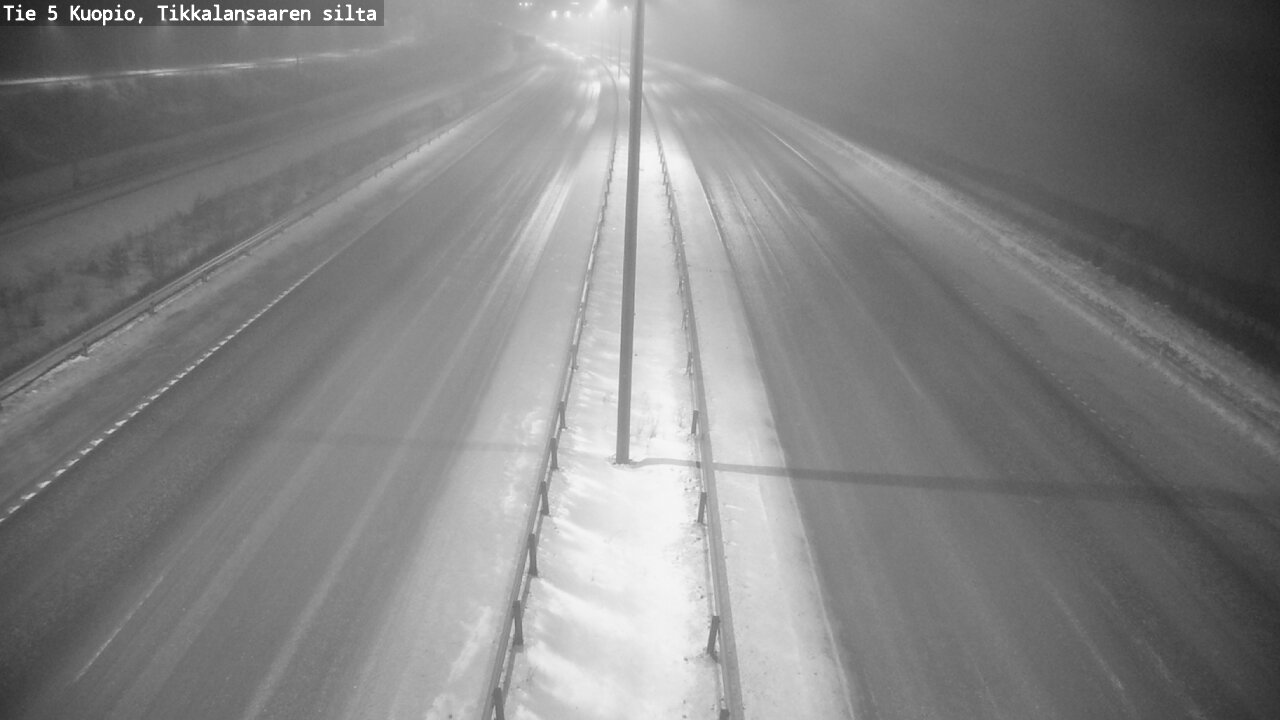 Weather Camera Image Road 5 Kuopio, Tikkalansaari, Kuopio, Pohjois-Savo