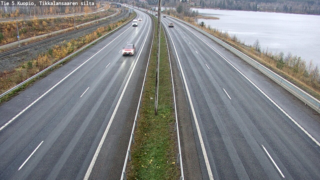 Weather Camera Image Väg 5 Kuopio, Tikkalansaari, Kuopio, Pohjois-Savo