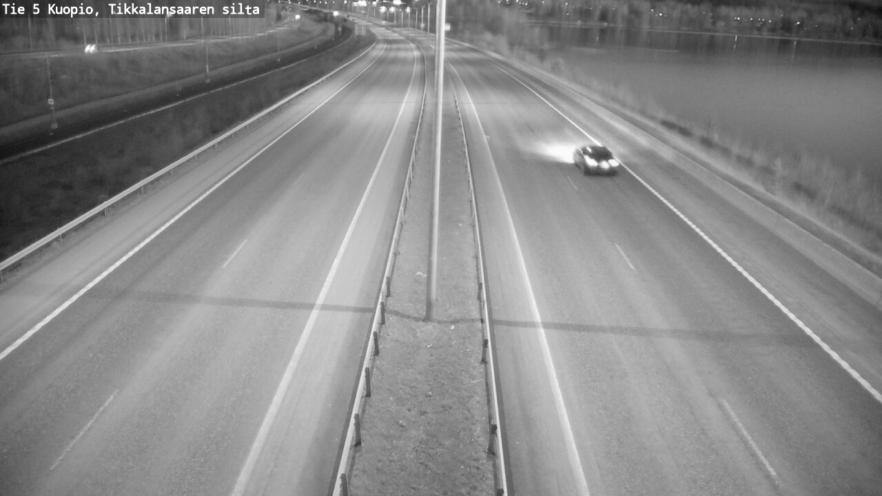 Weather Camera Image Road 5 Kuopio, Tikkalansaari, Kuopio, Pohjois-Savo