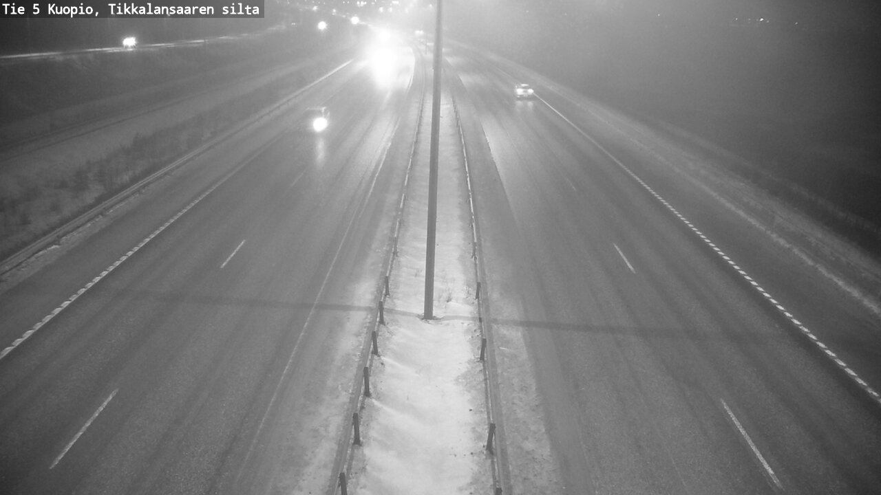 Weather Camera Image Road 5 Kuopio, Tikkalansaari, Kuopio, Pohjois-Savo