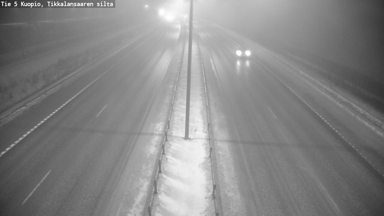 Weather Camera Image Road 5 Kuopio, Tikkalansaari, Kuopio, Pohjois-Savo