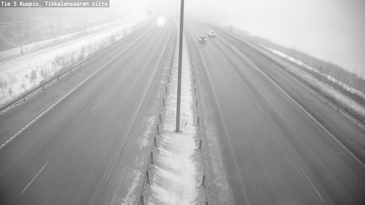 Weather Camera Image Road 5 Kuopio, Tikkalansaari, Kuopio, Pohjois-Savo