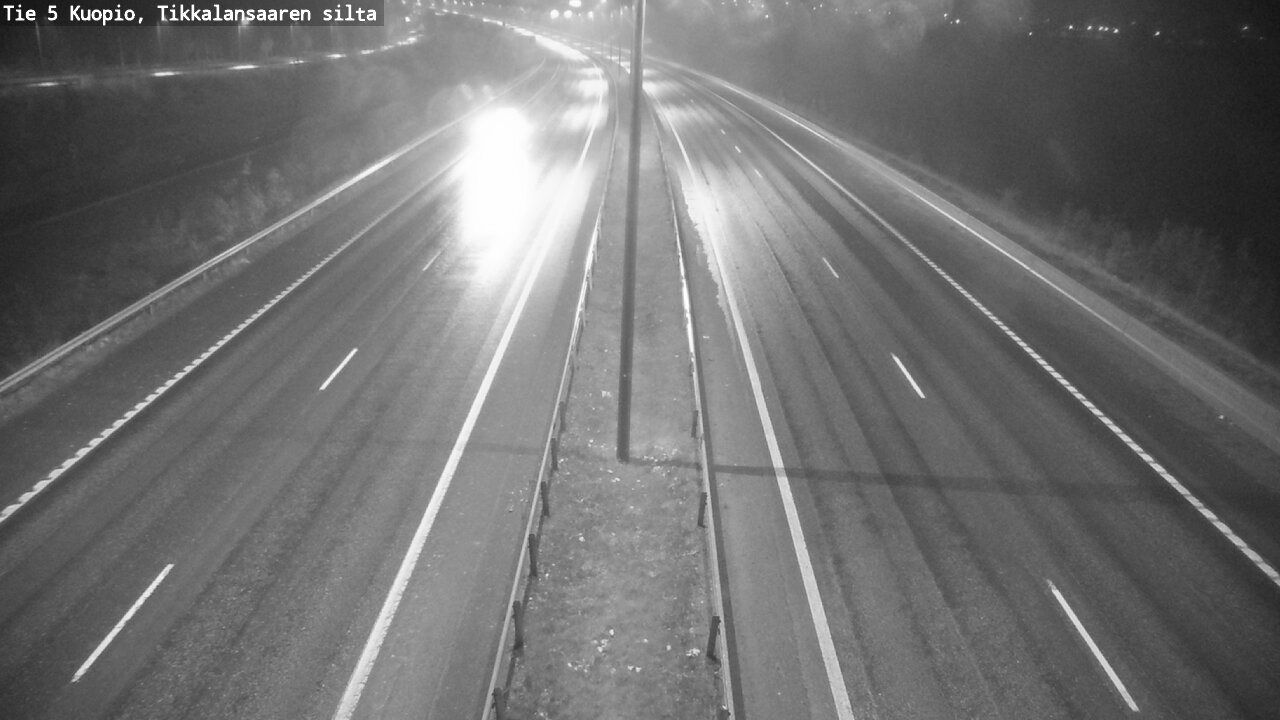 Weather Camera Image Road 5 Kuopio, Tikkalansaari, Kuopio, Pohjois-Savo
