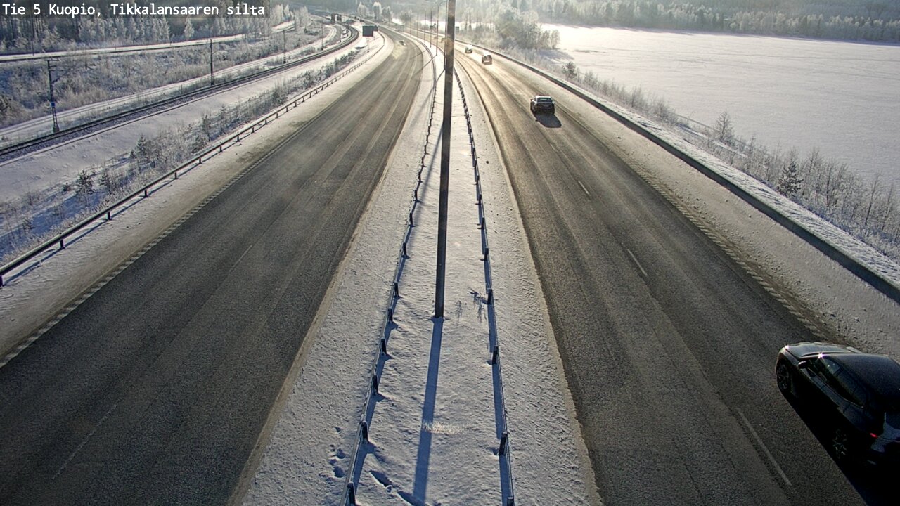 Weather Camera Image Väg 5 Kuopio, Tikkalansaari, Kuopio, Pohjois-Savo