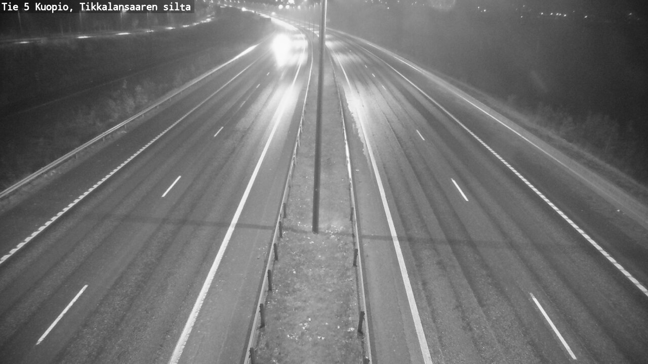 Weather Camera Image Road 5 Kuopio, Tikkalansaari, Kuopio, Pohjois-Savo