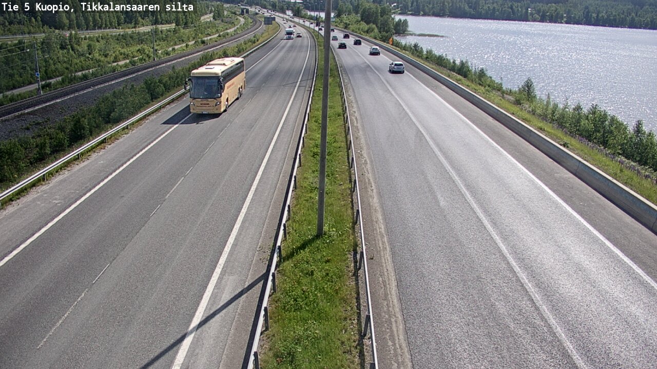 Kelikamerat Kuva Tie 5 Kuopio, Tikkalansaari, Kuopio, Pohjois-Savo