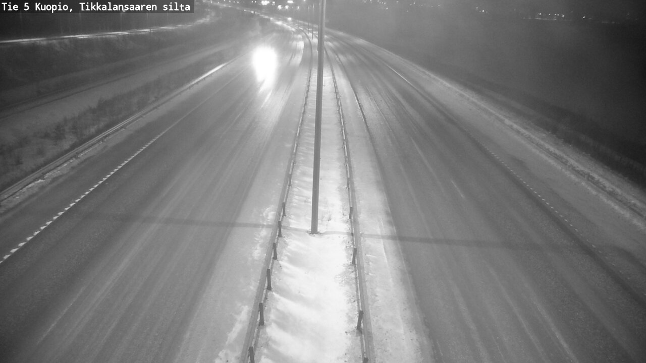 Weather Camera Image Road 5 Kuopio, Tikkalansaari, Kuopio, Pohjois-Savo