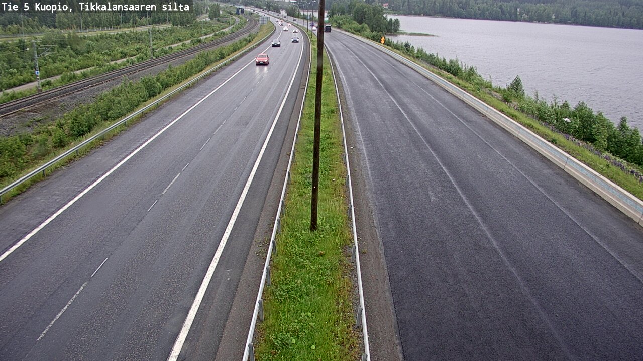 Weather Camera Image Väg 5 Kuopio, Tikkalansaari, Kuopio, Pohjois-Savo