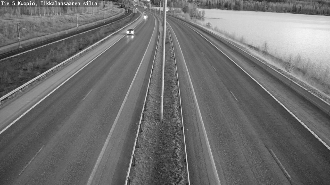 Weather Camera Image Road 5 Kuopio, Tikkalansaari, Kuopio, Pohjois-Savo