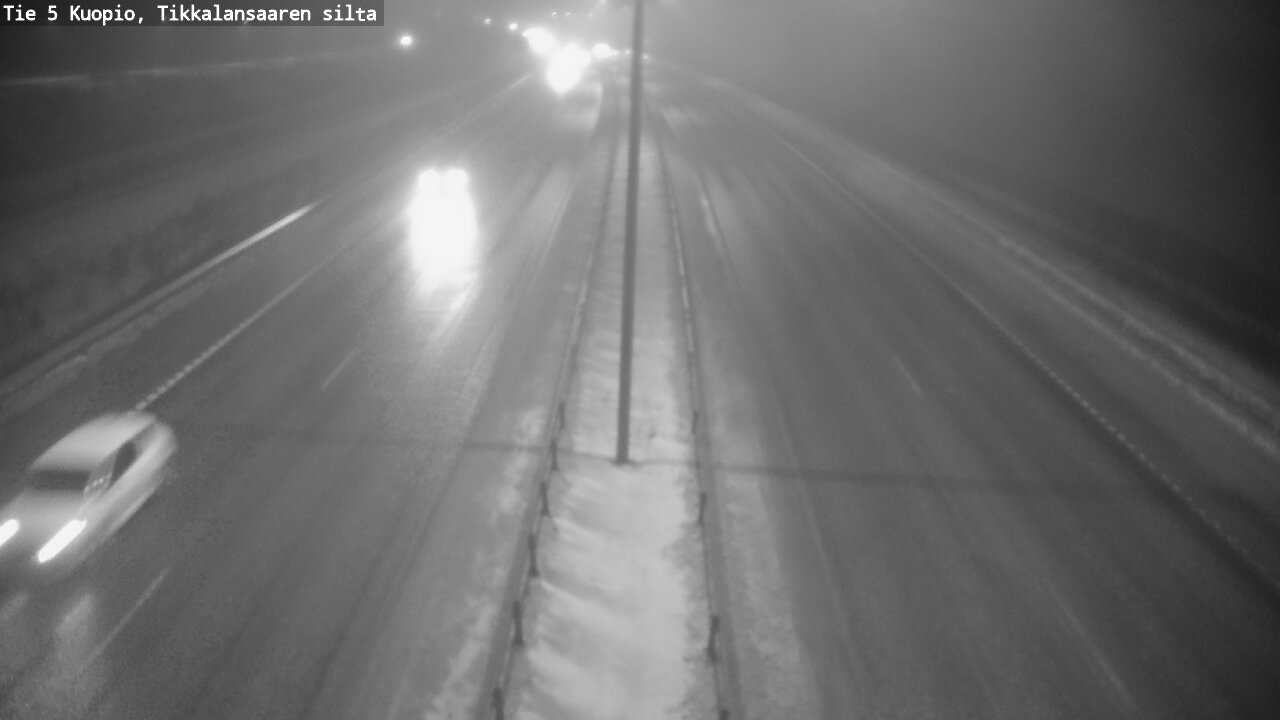 Weather Camera Image Road 5 Kuopio, Tikkalansaari, Kuopio, Pohjois-Savo