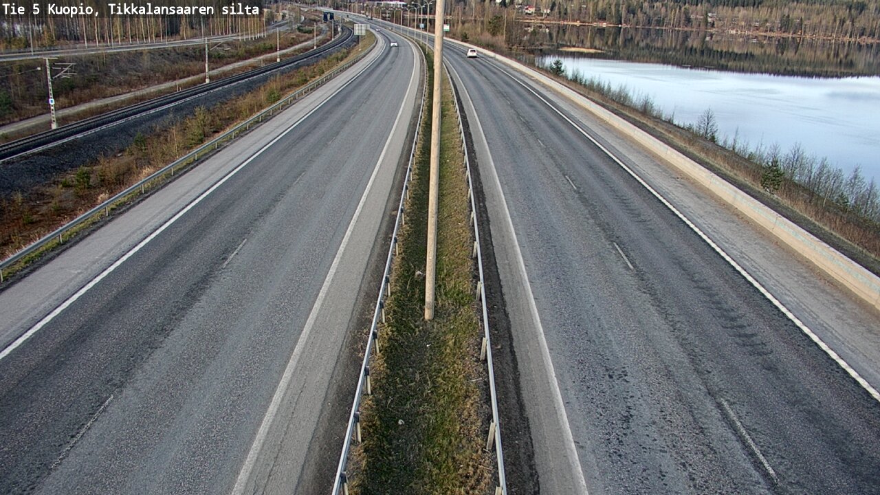 Weather Camera Image Väg 5 Kuopio, Tikkalansaari, Kuopio, Pohjois-Savo