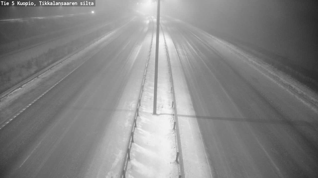 Weather Camera Image Road 5 Kuopio, Tikkalansaari, Kuopio, Pohjois-Savo