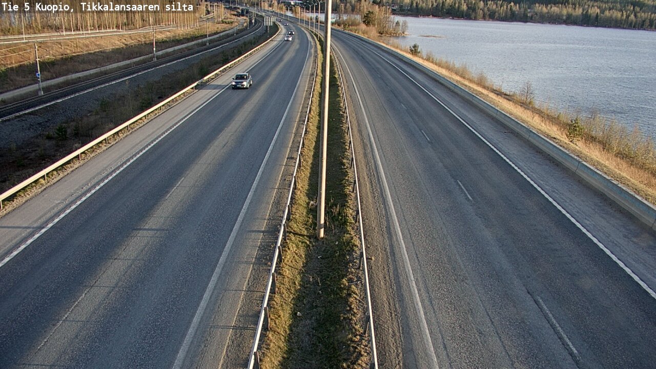 Weather Camera Image Road 5 Kuopio, Tikkalansaari, Kuopio, Pohjois-Savo
