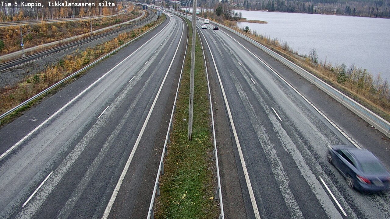 Weather Camera Image Väg 5 Kuopio, Tikkalansaari, Kuopio, Pohjois-Savo