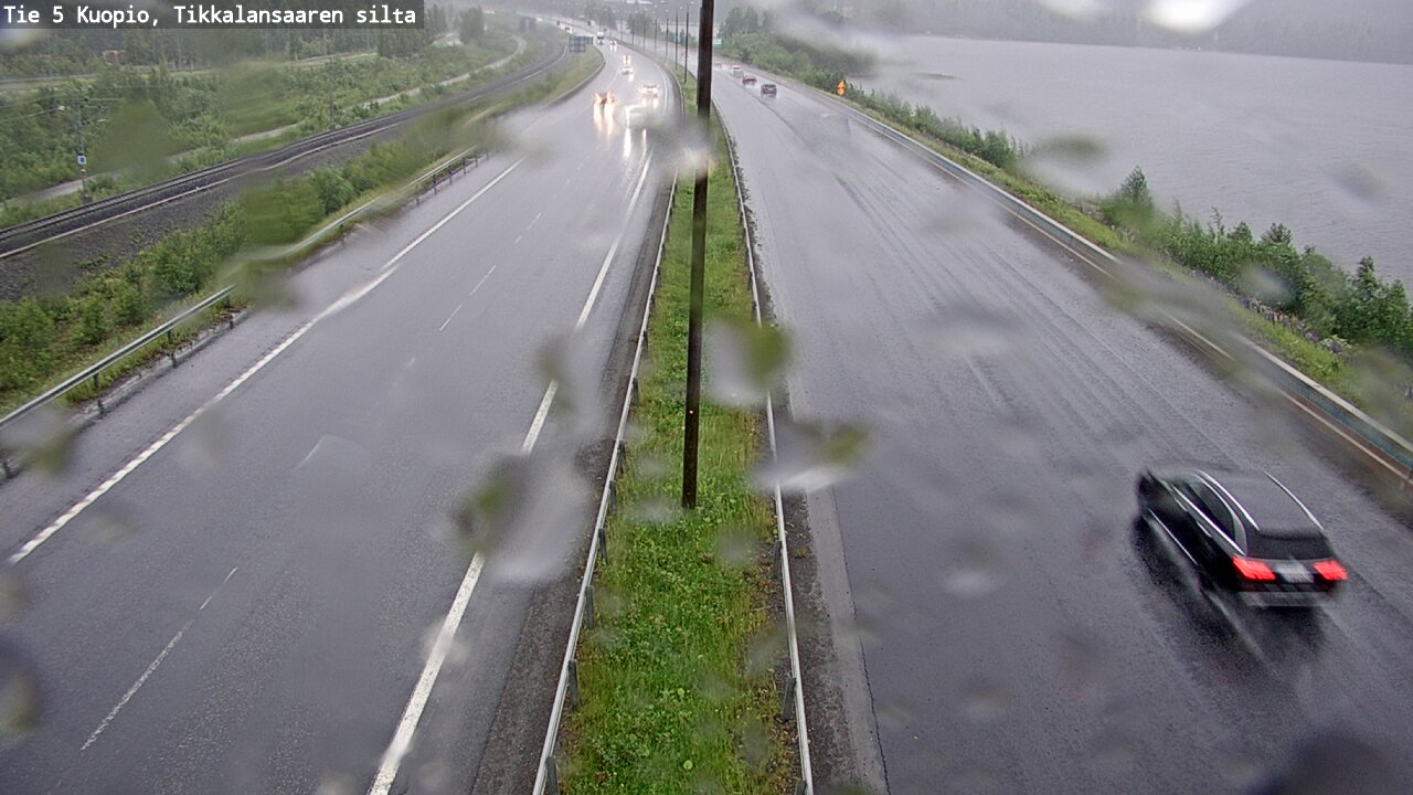 Weather Camera Image Väg 5 Kuopio, Tikkalansaari, Kuopio, Pohjois-Savo