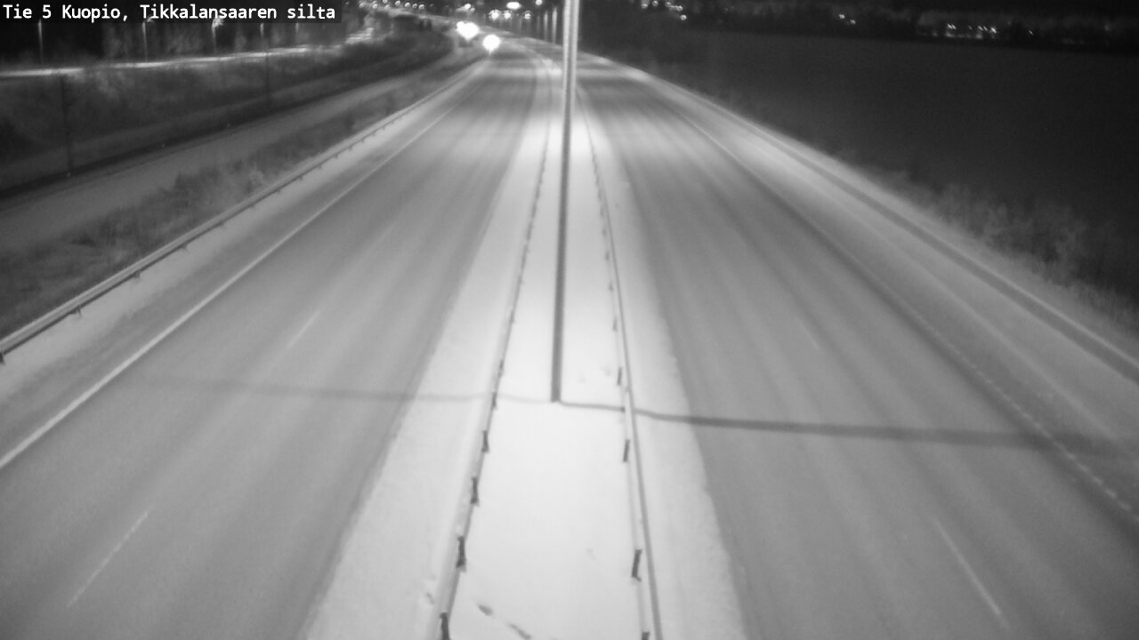 Weather Camera Image Road 5 Kuopio, Tikkalansaari, Kuopio, Pohjois-Savo