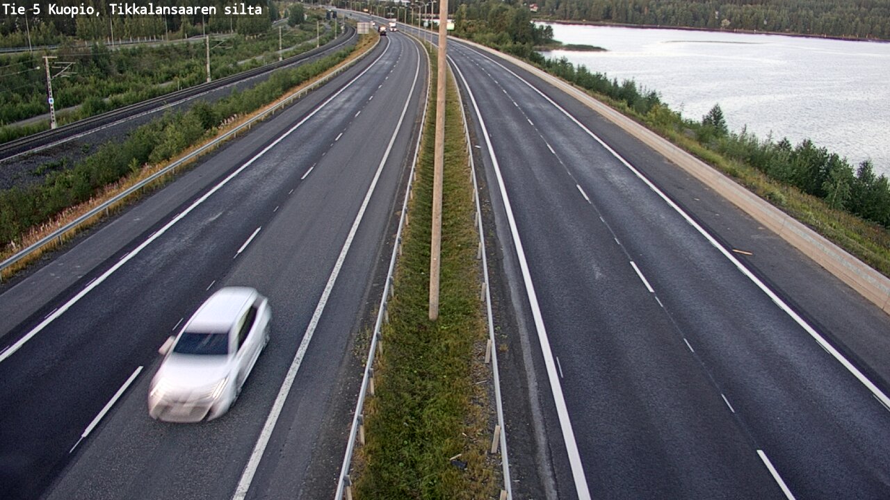 Weather Camera Image Väg 5 Kuopio, Tikkalansaari, Kuopio, Pohjois-Savo