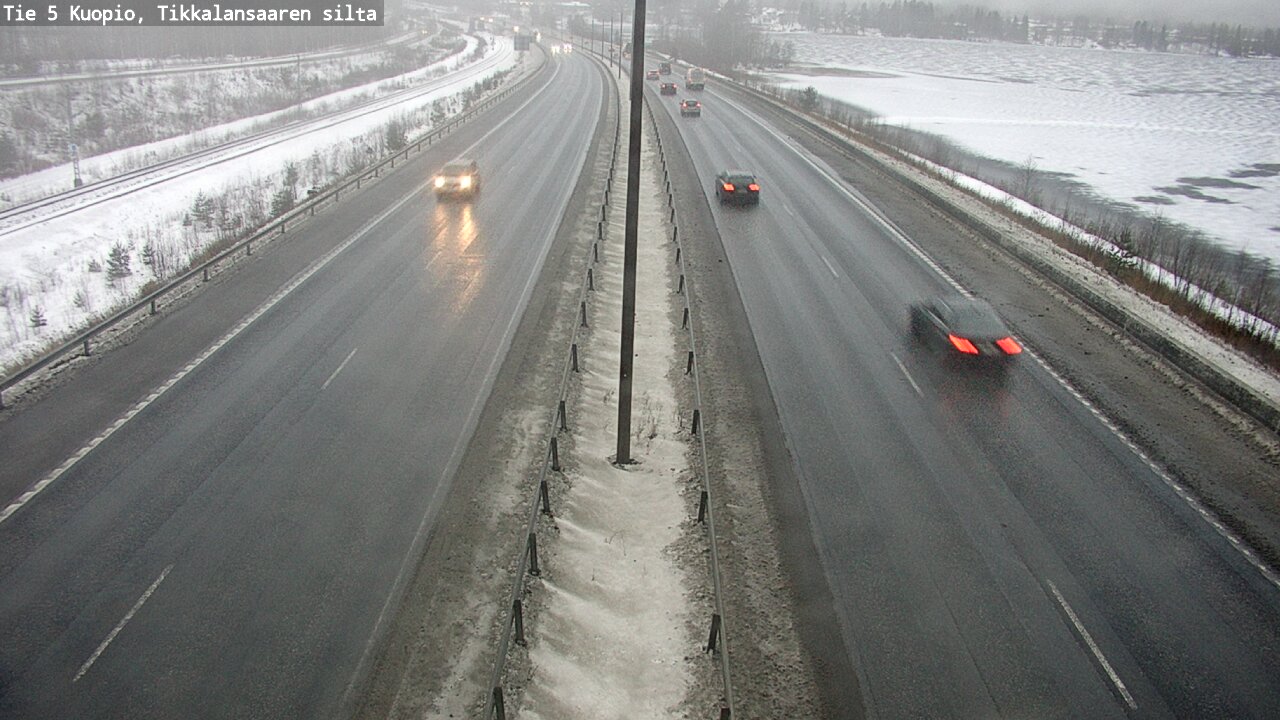 Weather Camera Image Road 5 Kuopio, Tikkalansaari, Kuopio, Pohjois-Savo