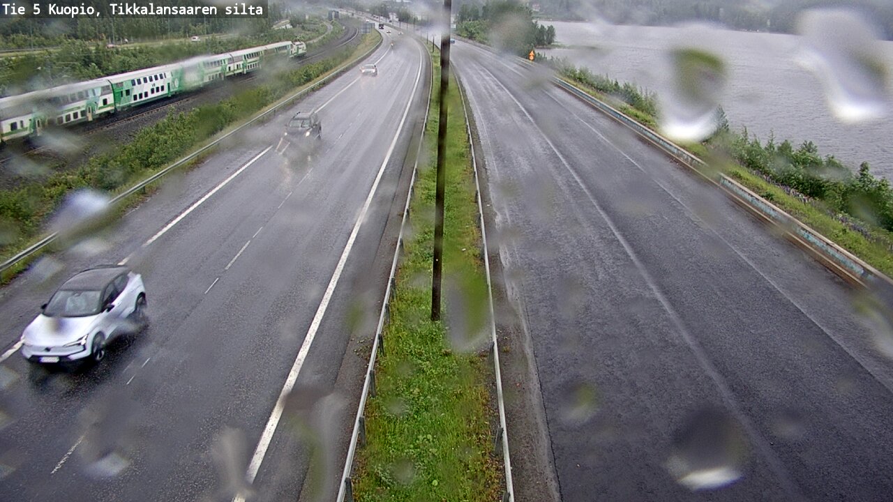 Weather Camera Image Väg 5 Kuopio, Tikkalansaari, Kuopio, Pohjois-Savo