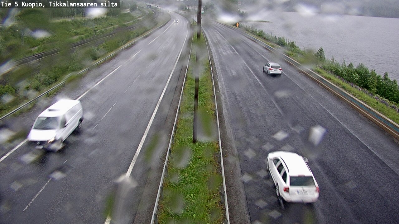 Weather Camera Image Väg 5 Kuopio, Tikkalansaari, Kuopio, Pohjois-Savo
