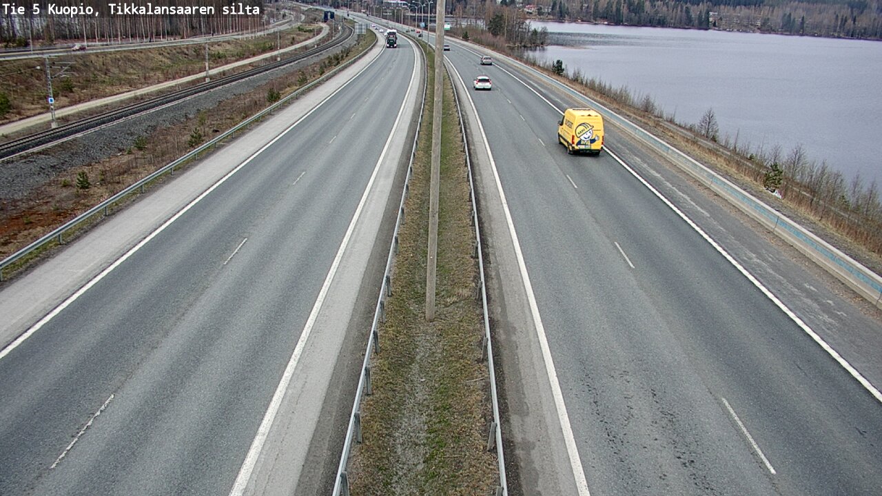 Weather Camera Image Väg 5 Kuopio, Tikkalansaari, Kuopio, Pohjois-Savo