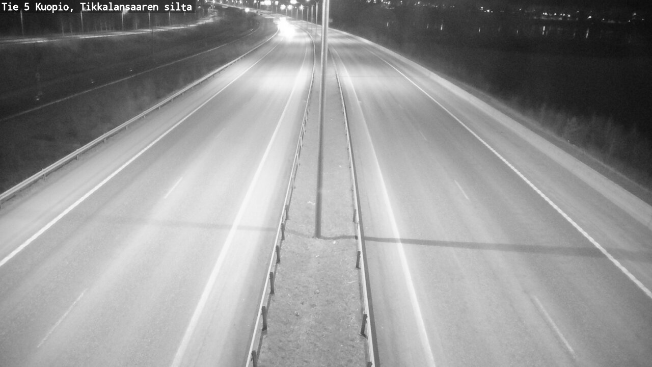 Weather Camera Image Road 5 Kuopio, Tikkalansaari, Kuopio, Pohjois-Savo