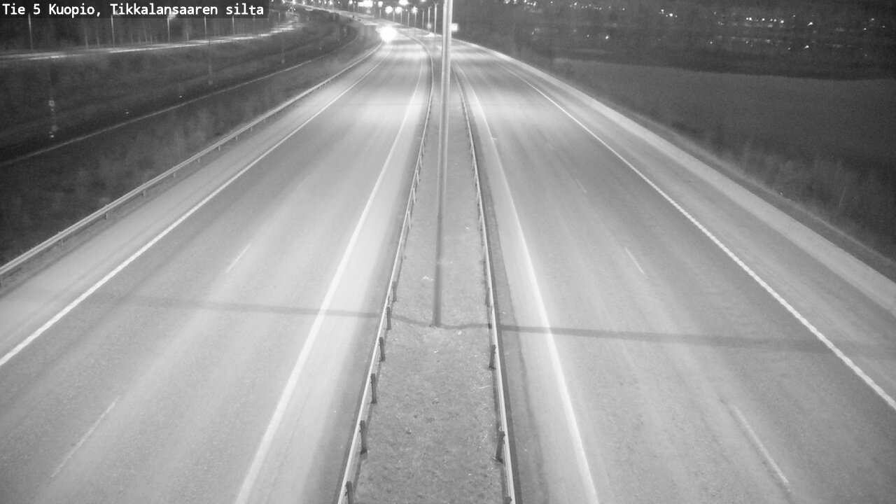 Weather Camera Image Road 5 Kuopio, Tikkalansaari, Kuopio, Pohjois-Savo