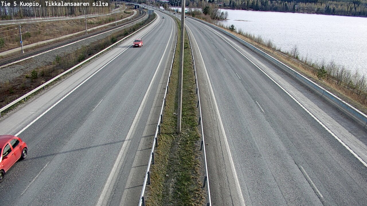 Weather Camera Image Road 5 Kuopio, Tikkalansaari, Kuopio, Pohjois-Savo
