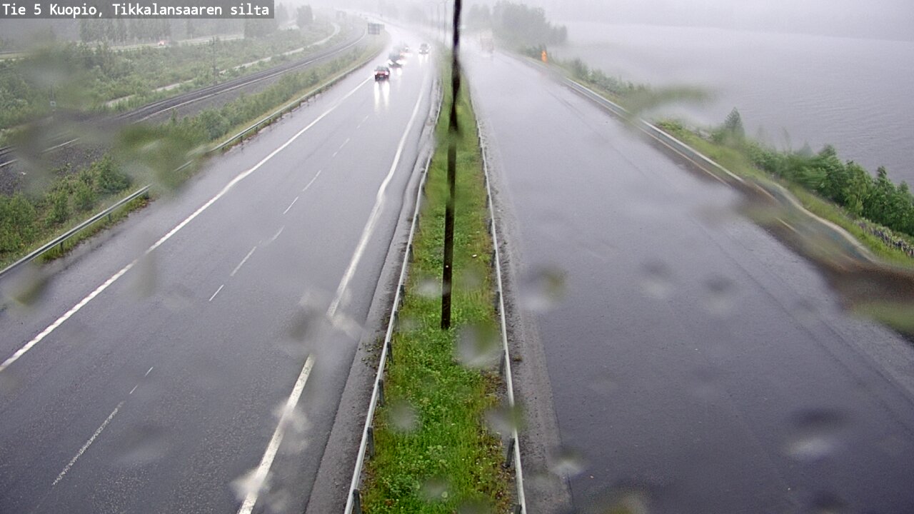 Weather Camera Image Väg 5 Kuopio, Tikkalansaari, Kuopio, Pohjois-Savo