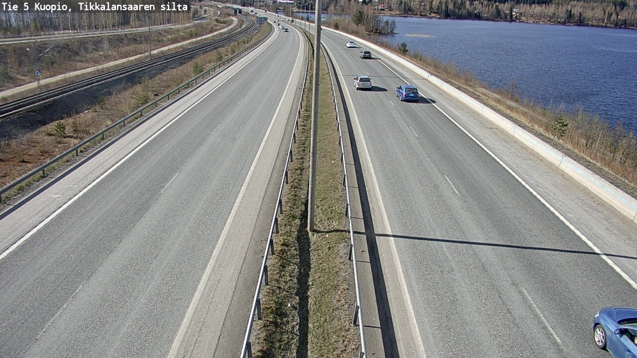 Weather Camera Image Road 5 Kuopio, Tikkalansaari, Kuopio, Pohjois-Savo