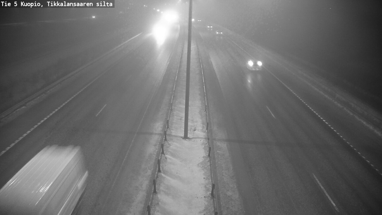 Weather Camera Image Road 5 Kuopio, Tikkalansaari, Kuopio, Pohjois-Savo