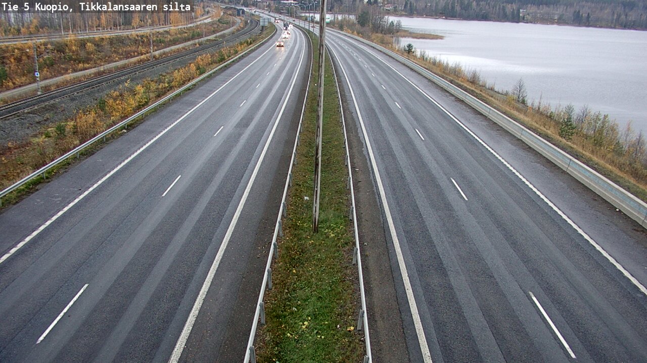 Weather Camera Image Väg 5 Kuopio, Tikkalansaari, Kuopio, Pohjois-Savo