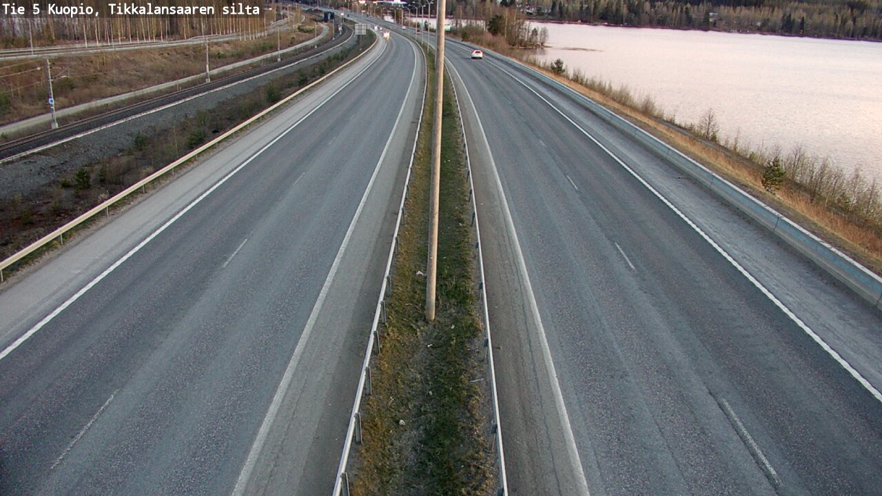 Weather Camera Image Road 5 Kuopio, Tikkalansaari, Kuopio, Pohjois-Savo