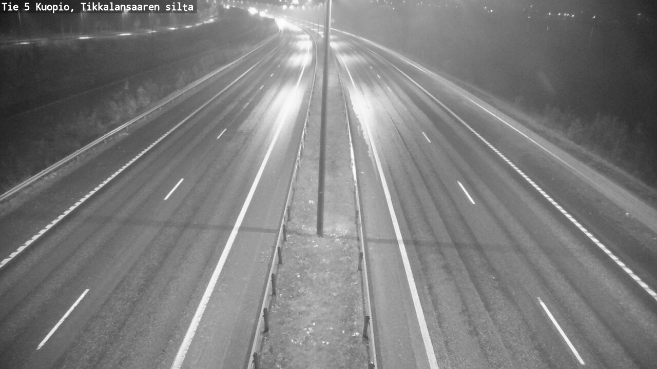 Weather Camera Image Road 5 Kuopio, Tikkalansaari, Kuopio, Pohjois-Savo