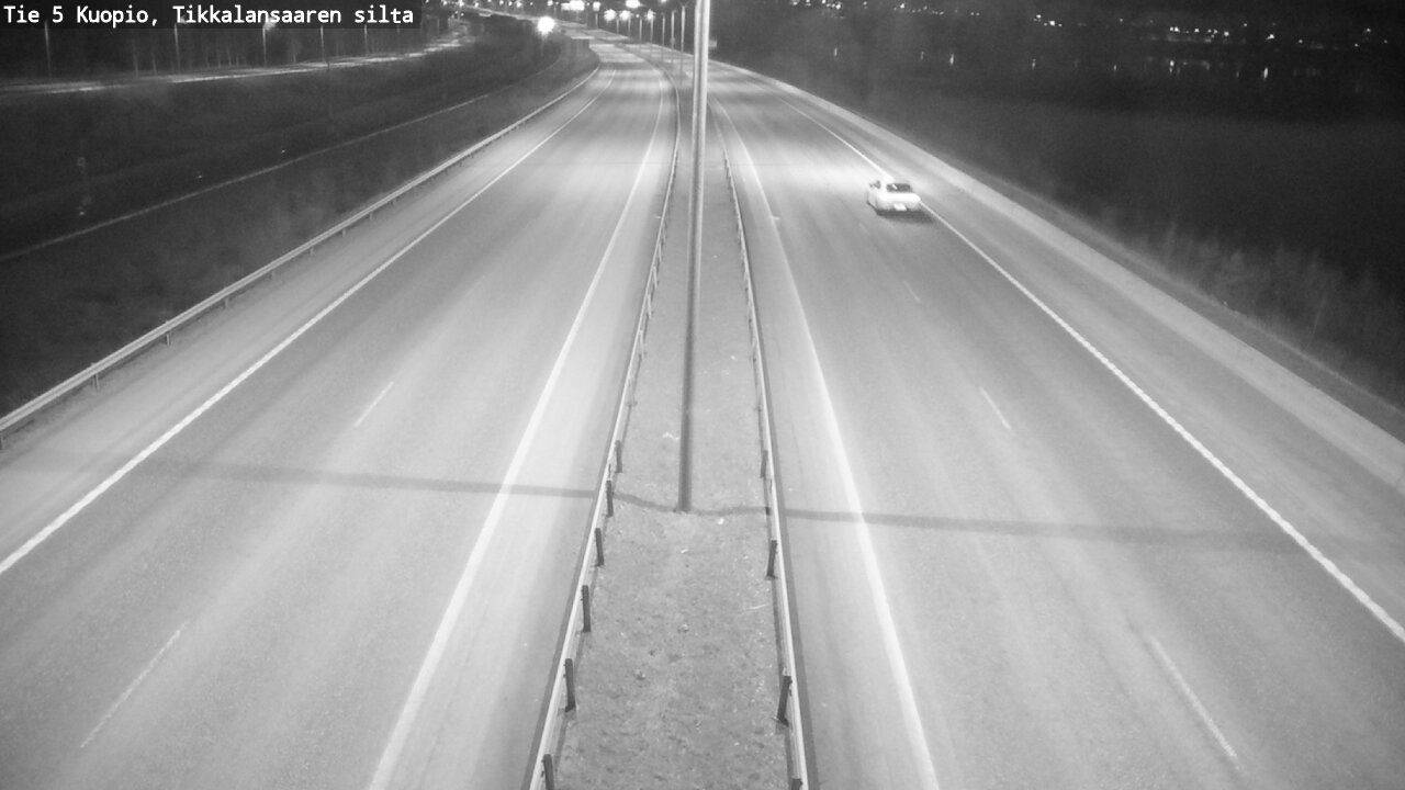 Weather Camera Image Road 5 Kuopio, Tikkalansaari, Kuopio, Pohjois-Savo