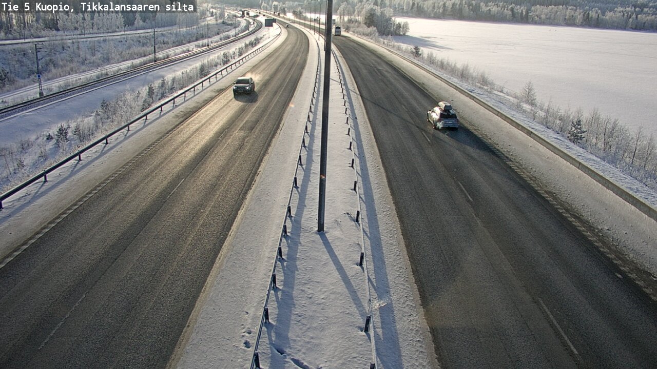 Weather Camera Image Väg 5 Kuopio, Tikkalansaari, Kuopio, Pohjois-Savo