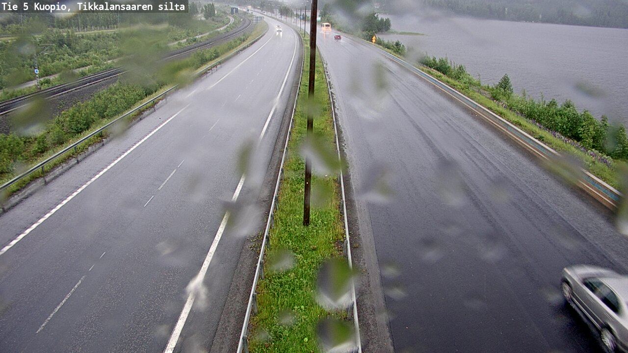 Weather Camera Image Väg 5 Kuopio, Tikkalansaari, Kuopio, Pohjois-Savo
