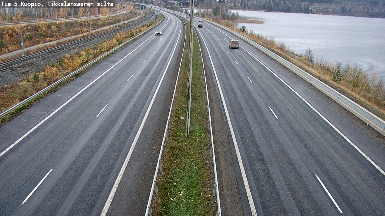 Weather Camera Image Väg 5 Kuopio, Tikkalansaari, Kuopio, Pohjois-Savo