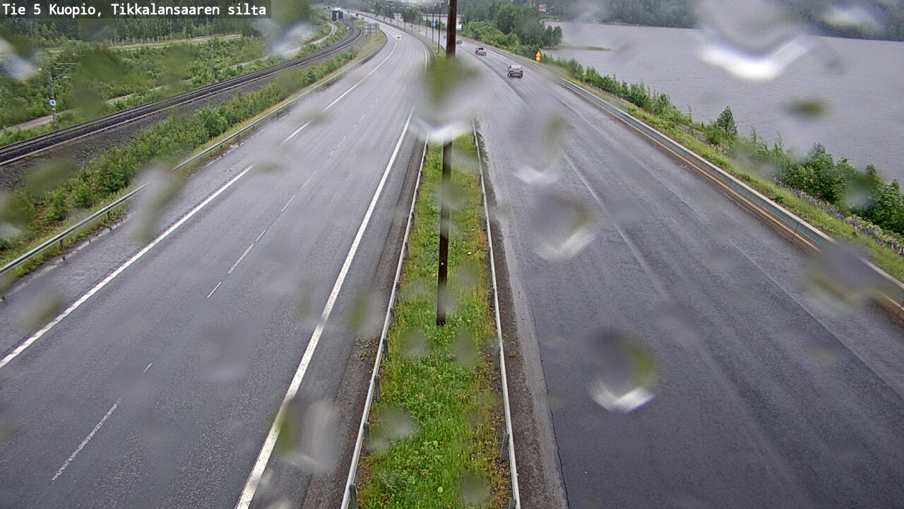 Weather Camera Image Väg 5 Kuopio, Tikkalansaari, Kuopio, Pohjois-Savo