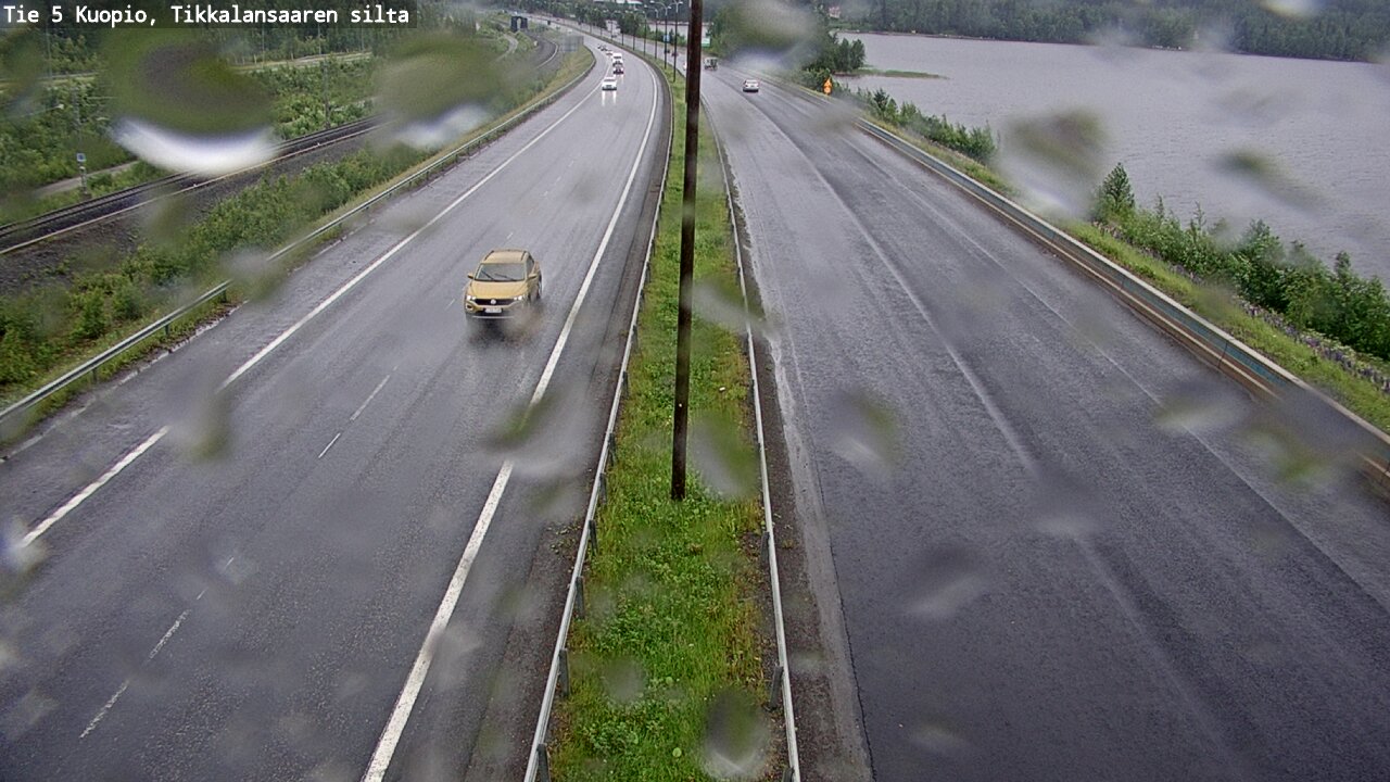 Weather Camera Image Väg 5 Kuopio, Tikkalansaari, Kuopio, Pohjois-Savo