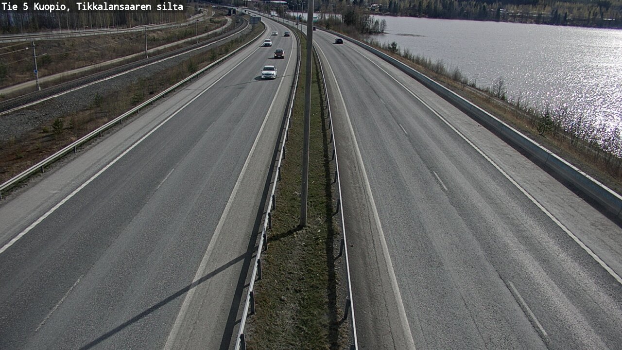 Weather Camera Image Road 5 Kuopio, Tikkalansaari, Kuopio, Pohjois-Savo