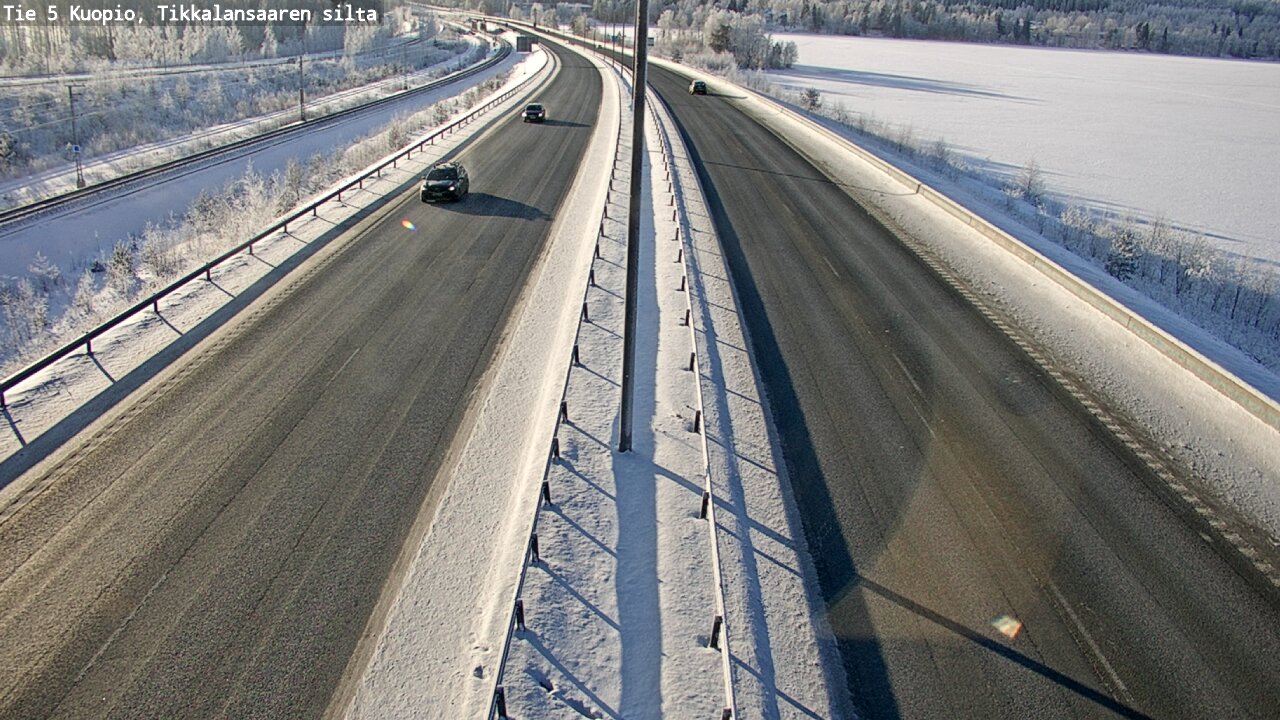 Weather Camera Image Väg 5 Kuopio, Tikkalansaari, Kuopio, Pohjois-Savo