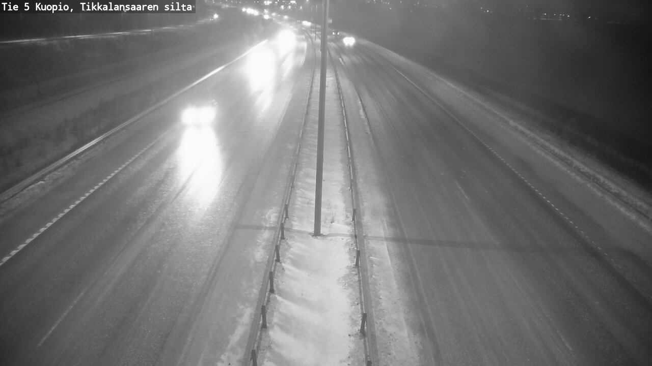 Weather Camera Image Road 5 Kuopio, Tikkalansaari, Kuopio, Pohjois-Savo