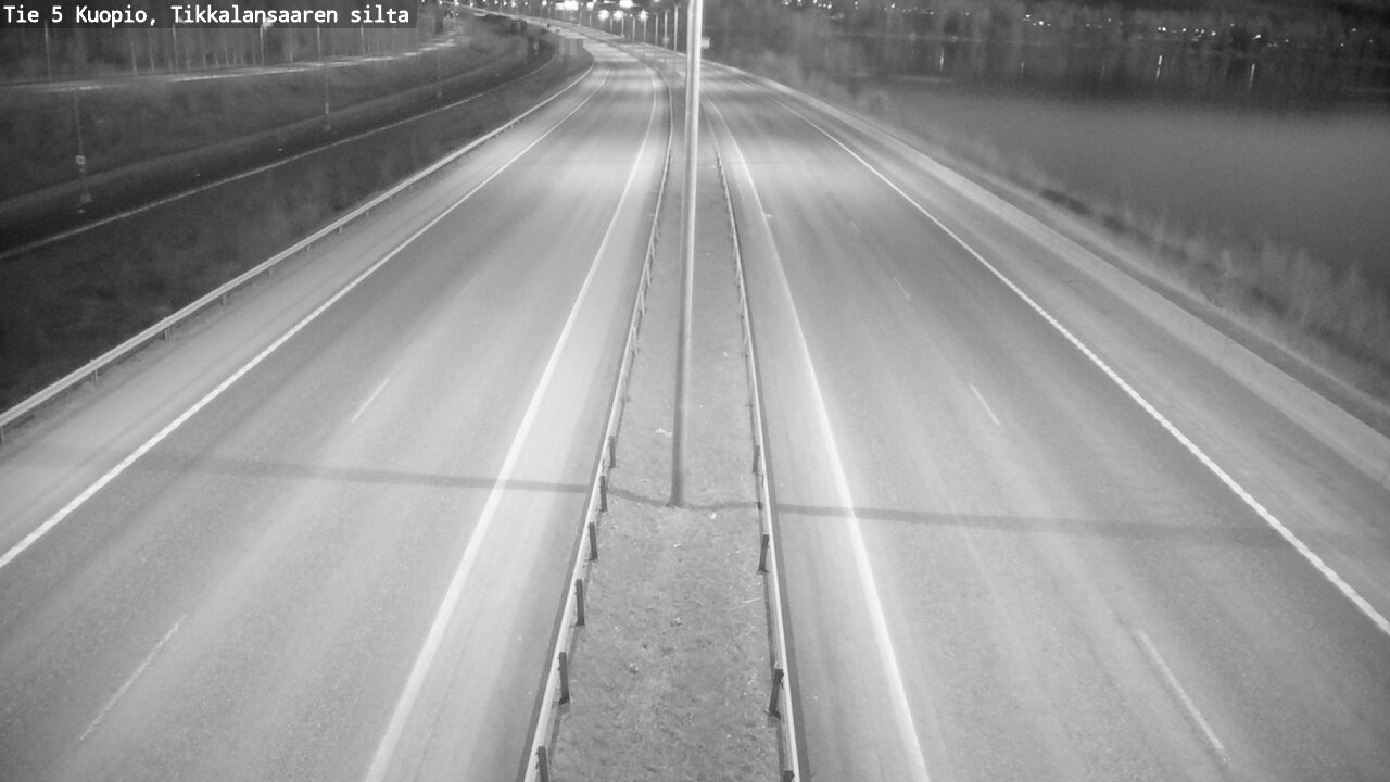 Weather Camera Image Road 5 Kuopio, Tikkalansaari, Kuopio, Pohjois-Savo