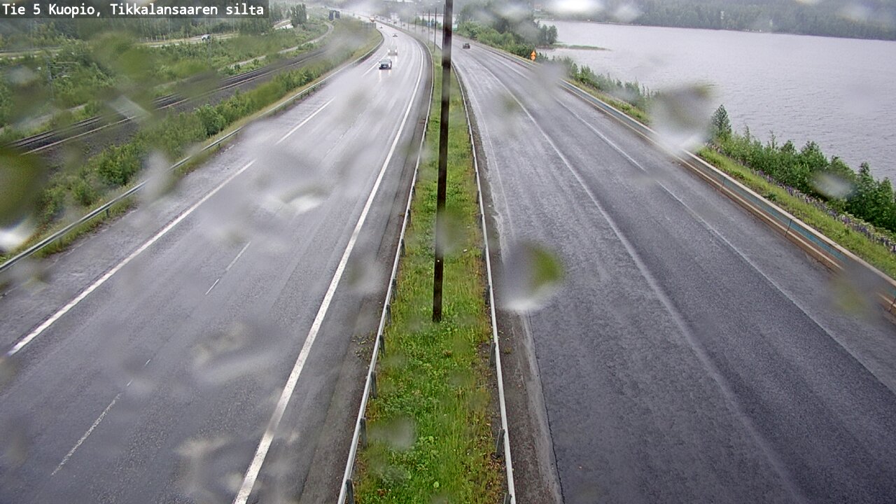 Weather Camera Image Väg 5 Kuopio, Tikkalansaari, Kuopio, Pohjois-Savo