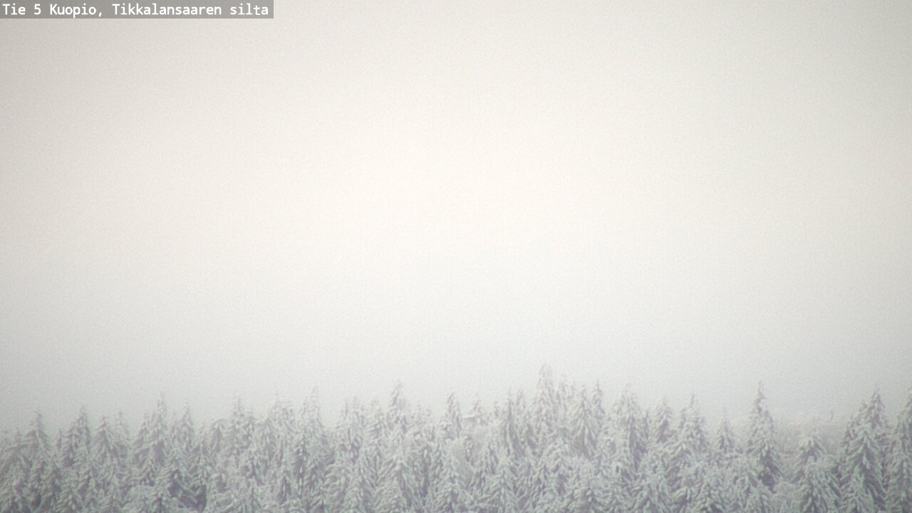 Weather Camera Image Väg 5 Kuopio, Tikkalansaari, Kuopio, Pohjois-Savo