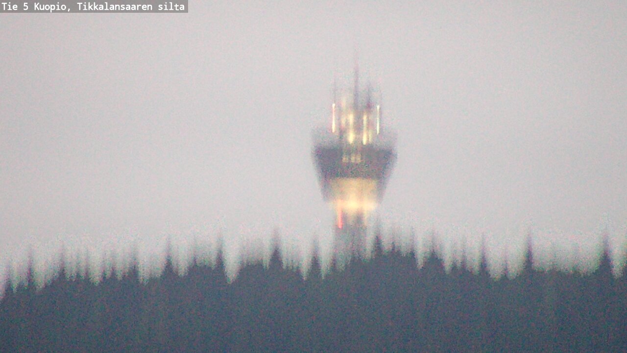 Weather Camera Image Road 5 Kuopio, Tikkalansaari, Kuopio, Pohjois-Savo