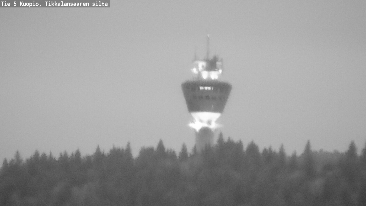 Weather Camera Image Road 5 Kuopio, Tikkalansaari, Kuopio, Pohjois-Savo
