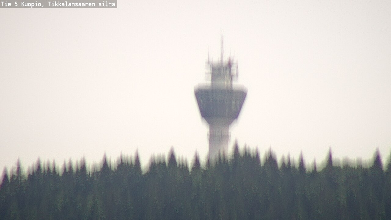 Weather Camera Image Road 5 Kuopio, Tikkalansaari, Kuopio, Pohjois-Savo